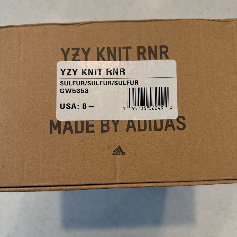 Adidas YZY Knit RNR in Sulfur